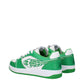 Green Leather Low Tops
