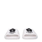 White Cotton Slippers Sandals