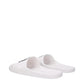 White Cotton Slippers Sandals