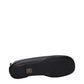 Black Leather Slip-On Loafers