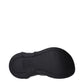 Black Cotton Slippers Sandals