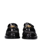 Black Leather Slip-On Loafers