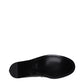 Black Leather Slip-On Loafers
