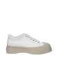 White Leather Low Tops