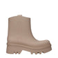 Pink Cotton Ankle Boots