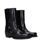 Black Leather Ankle Boots