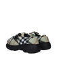 Green Fabric Slip-On Loafers