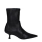 Black Leather Ankle Boots