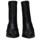 Black Leather Ankle Boots