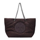 Purple Fabric Shoulder Bags