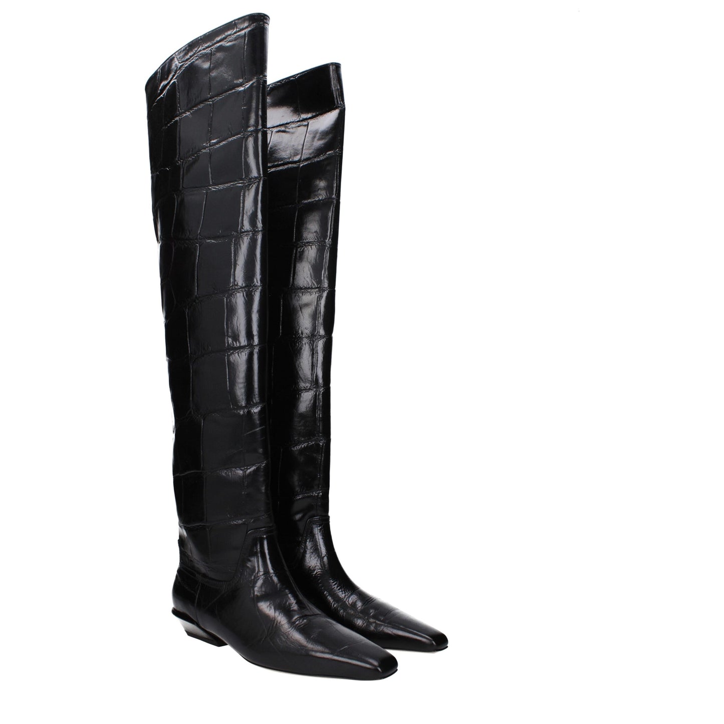 Black Leather Over The Knee