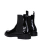 Black Leather Ankle Boots