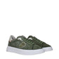 Green Leather Low Tops