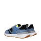 Blue Fabric Athletic Sneakers
