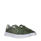 Green Leather Low Tops