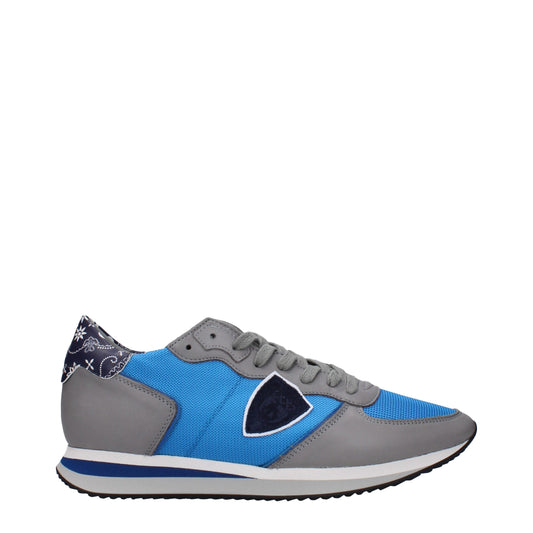 Blue Fabric Low Tops