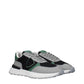 Black Fabric Athletic Sneakers