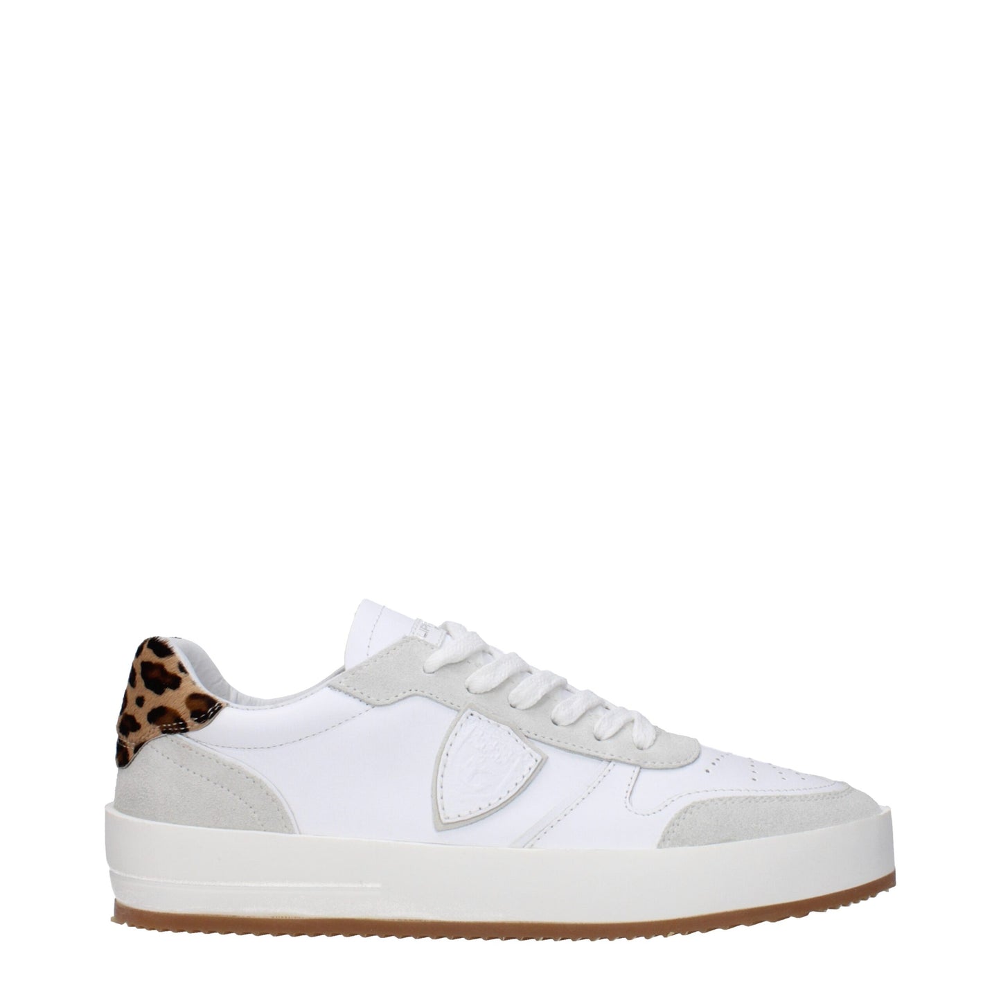 White Leather Low Tops