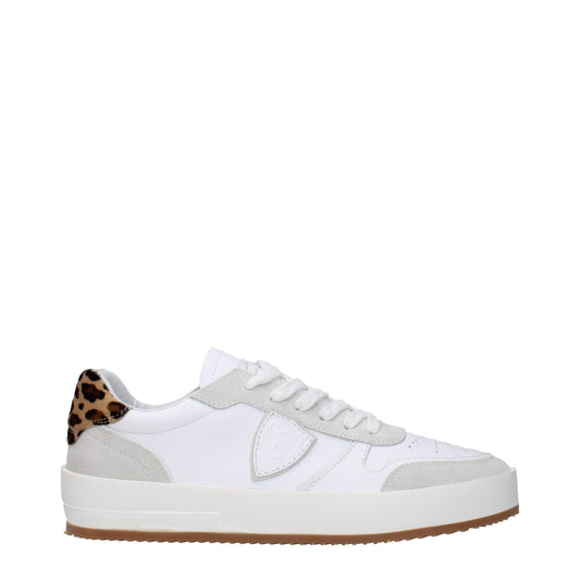White Leather Low Tops