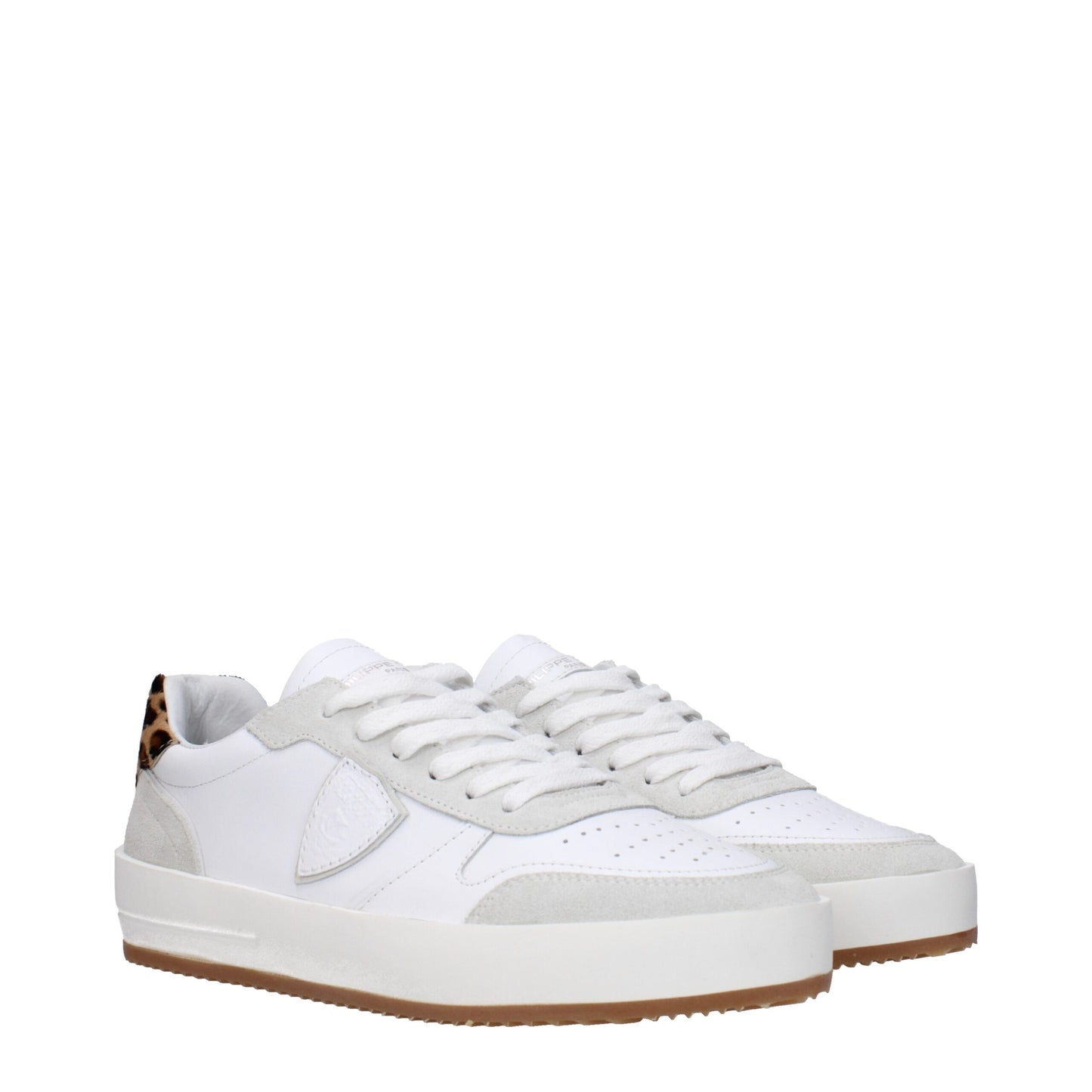 White Leather Low Tops