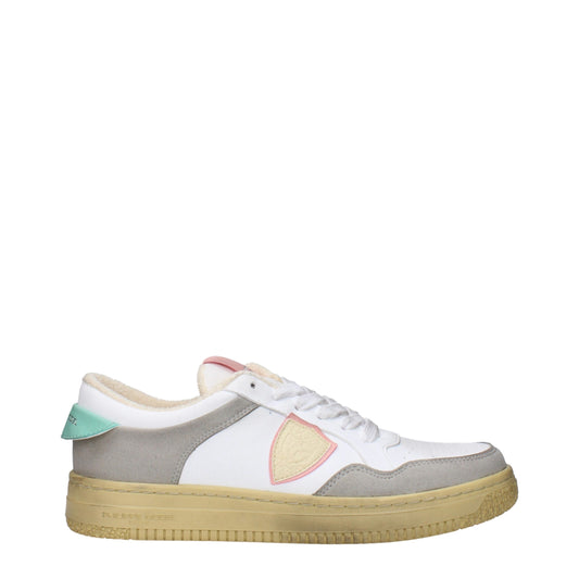 White Leather Low Tops
