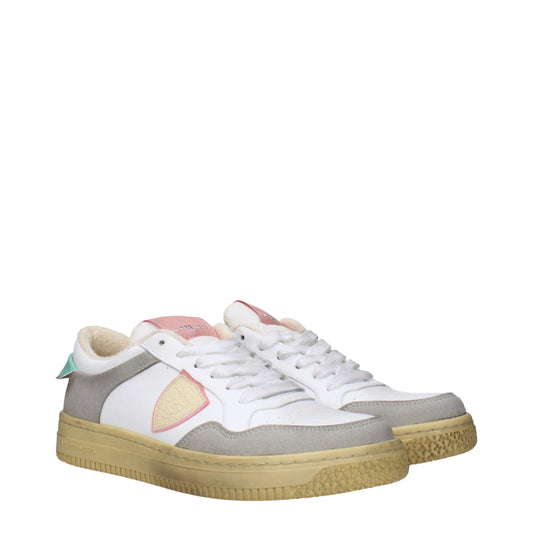 White Leather Low Tops