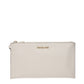 Beige Leather Clutch Bags