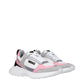 White Fabric Sneakers