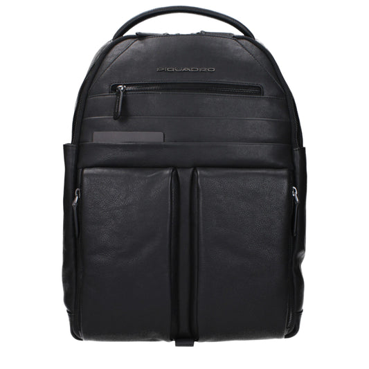 Black Leather Backpack