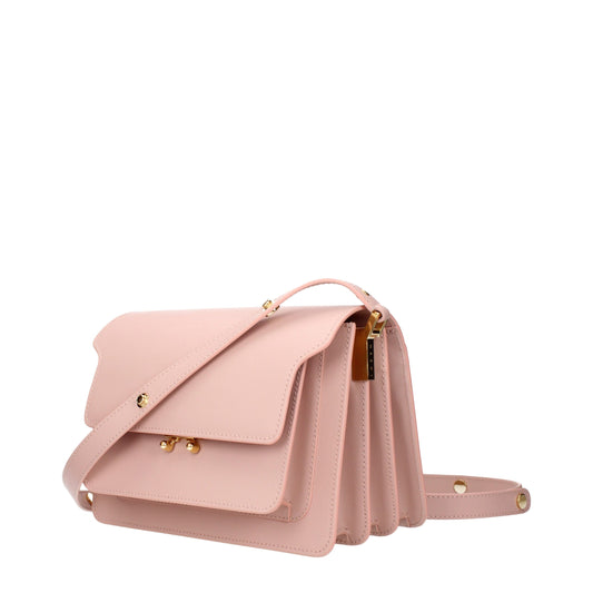 Pink Leather Shoulder Bag