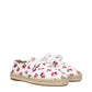 White Fabric Espadrilles