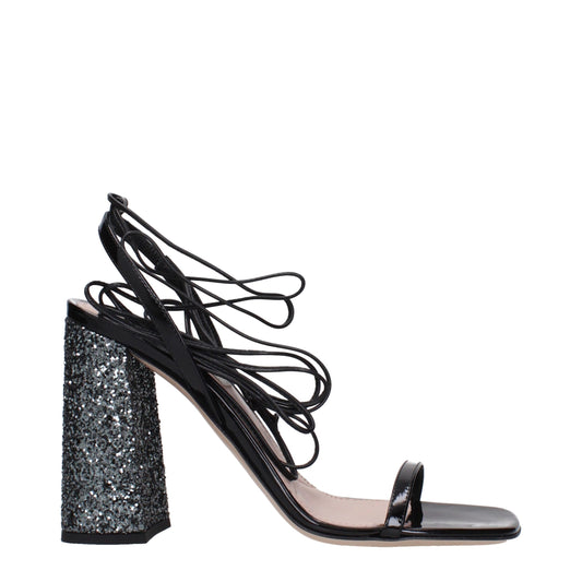 Black Leather Platforms