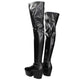 Black Leather Over The Knee