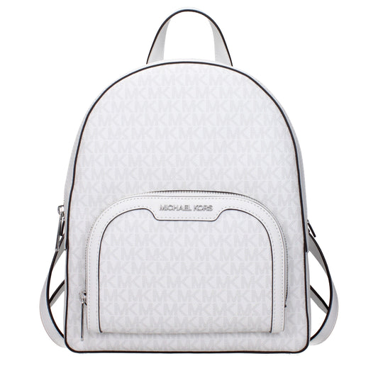 White Fabric Backpacks