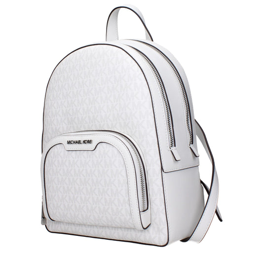 White Fabric Backpacks
