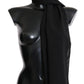 Elegant Black Wool Blend Scarf