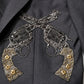 Dark Gray Bee Embroidery SICILIA Coat Blazer
