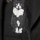 Black Bee Crown Embellished Suit Coat Blazer
