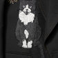 Black Bee Crown Embellished Suit Coat Blazer