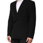 Black SICILIA Double Breasted Coat Blazer