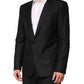 Black Wool Single Breasted Jacket Blazer