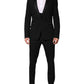 Black Wool 3 Piece Single Breasted Suit