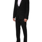 Black Wool 3 Piece Single Breasted Suit