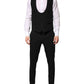 Black Wool 3 Piece Single Breasted Suit