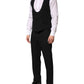 Black Wool 3 Piece Single Breasted Suit