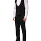 Black Wool 3 Piece Single Breasted Suit