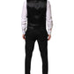 Black Wool 3 Piece Single Breasted Suit