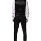 Black Wool 3 Piece Single Breasted Suit