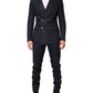 Dark Blue Double Breasted 2 Piece Suit