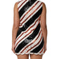 Multicolor Sequin Embellished Shift Dress